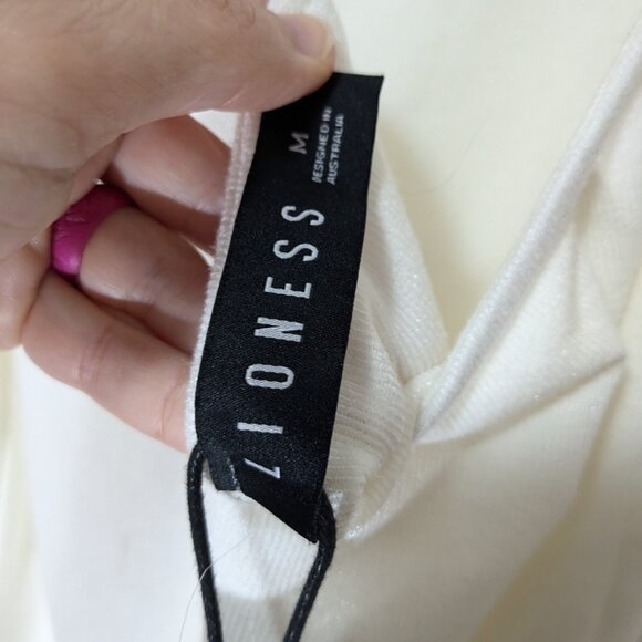BNWT Lioness The Clare Mini Dress White Size Medium Size 10 - Picture 8 of 9